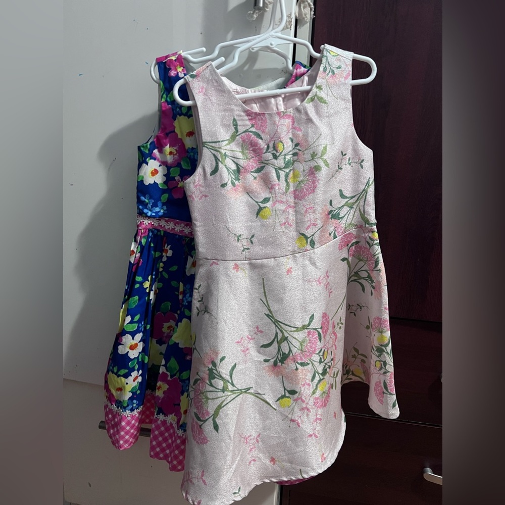 Girls floral dresses (2) bundle size 6